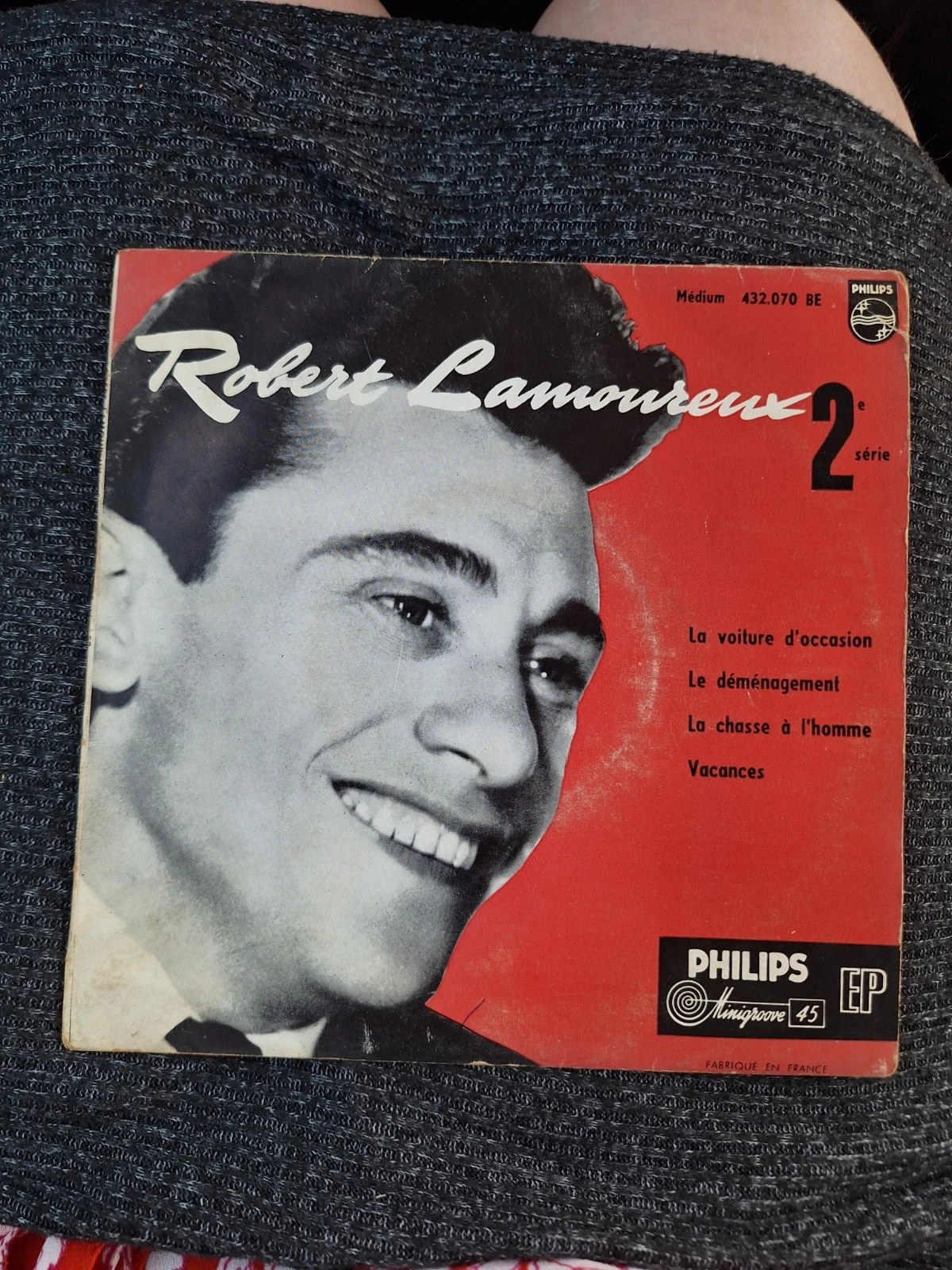 Vinyle 45T EP Robert Lamoureux 2e Série La Voiture D’occasion Philips 1950s